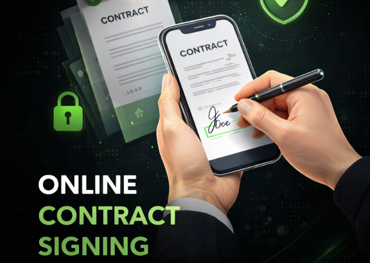 Online contract signing