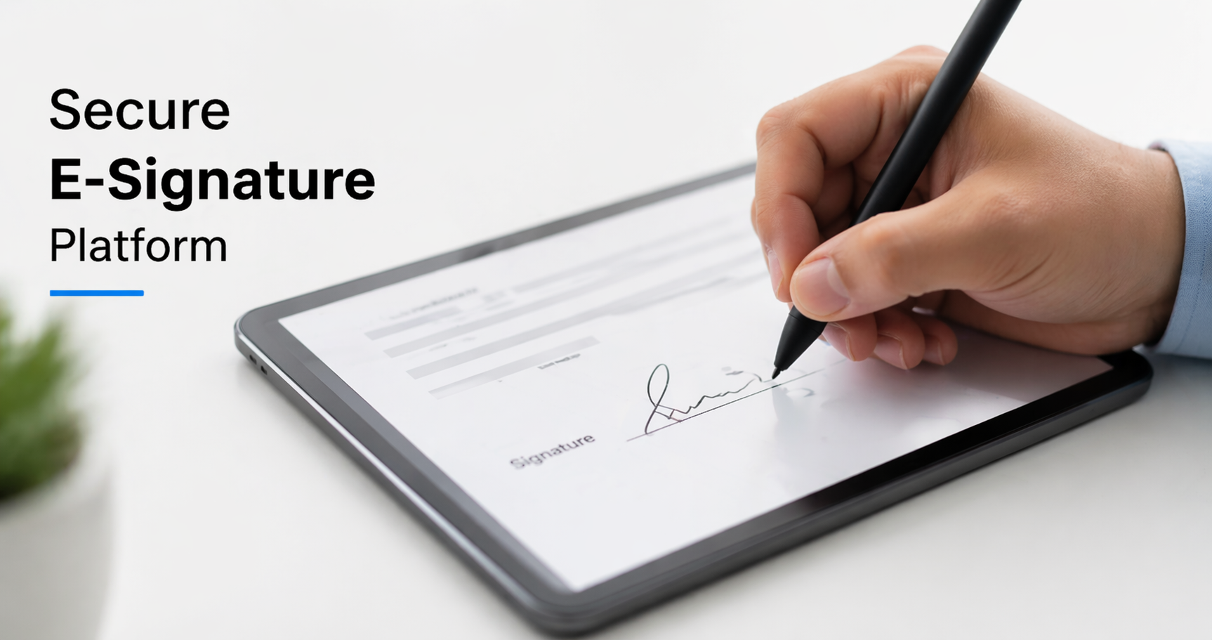 Secure e-signature platform